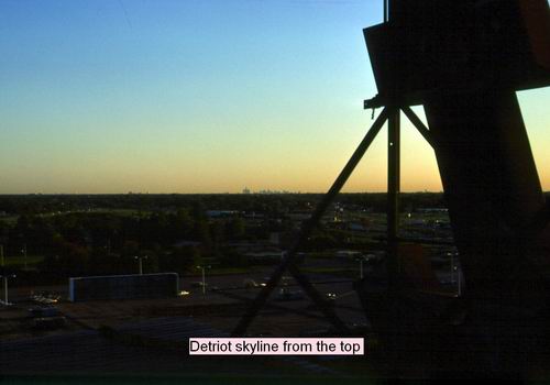 Gratiot Drive-In Theatre - Detroit Skyline From Top Of Screen Courtesy Alan Finch (newer photo)